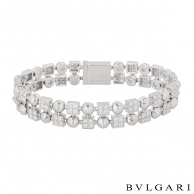 Bvlgari White Gold Diamond Lucea Bracelet